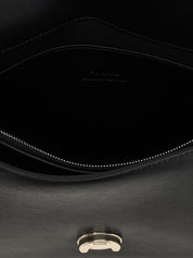 PINKO Black Goatskin Crossbody Bag