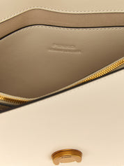 PINKO White Goatskin Crossbody Bag