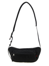 Black Polyester Crossbody Bag