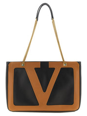 Brown Lamb Leather Tote Bag