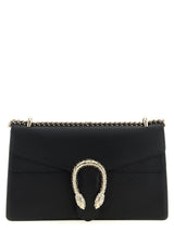 Black Calfskin Shoulder Bag