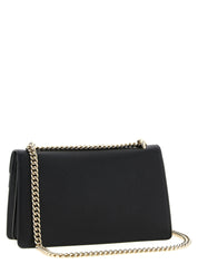 Black Calfskin Shoulder Bag