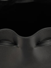 Black Calfskin Shoulder Bag