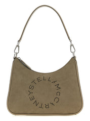 Gray Polyamide Shoulder Bag