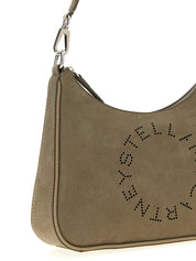 Gray Polyamide Shoulder Bag