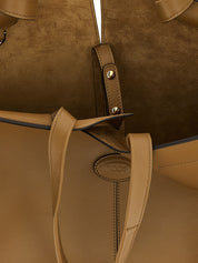Bicolor Calfskin Tote Bag