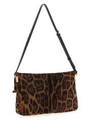 Brown Calfskin Shoulder Bag