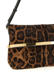 Brown Calfskin Shoulder Bag