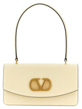 White Calfskin Shoulder Bag