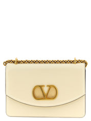 White Calfskin Shoulder Bag