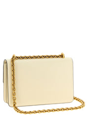 White Calfskin Shoulder Bag