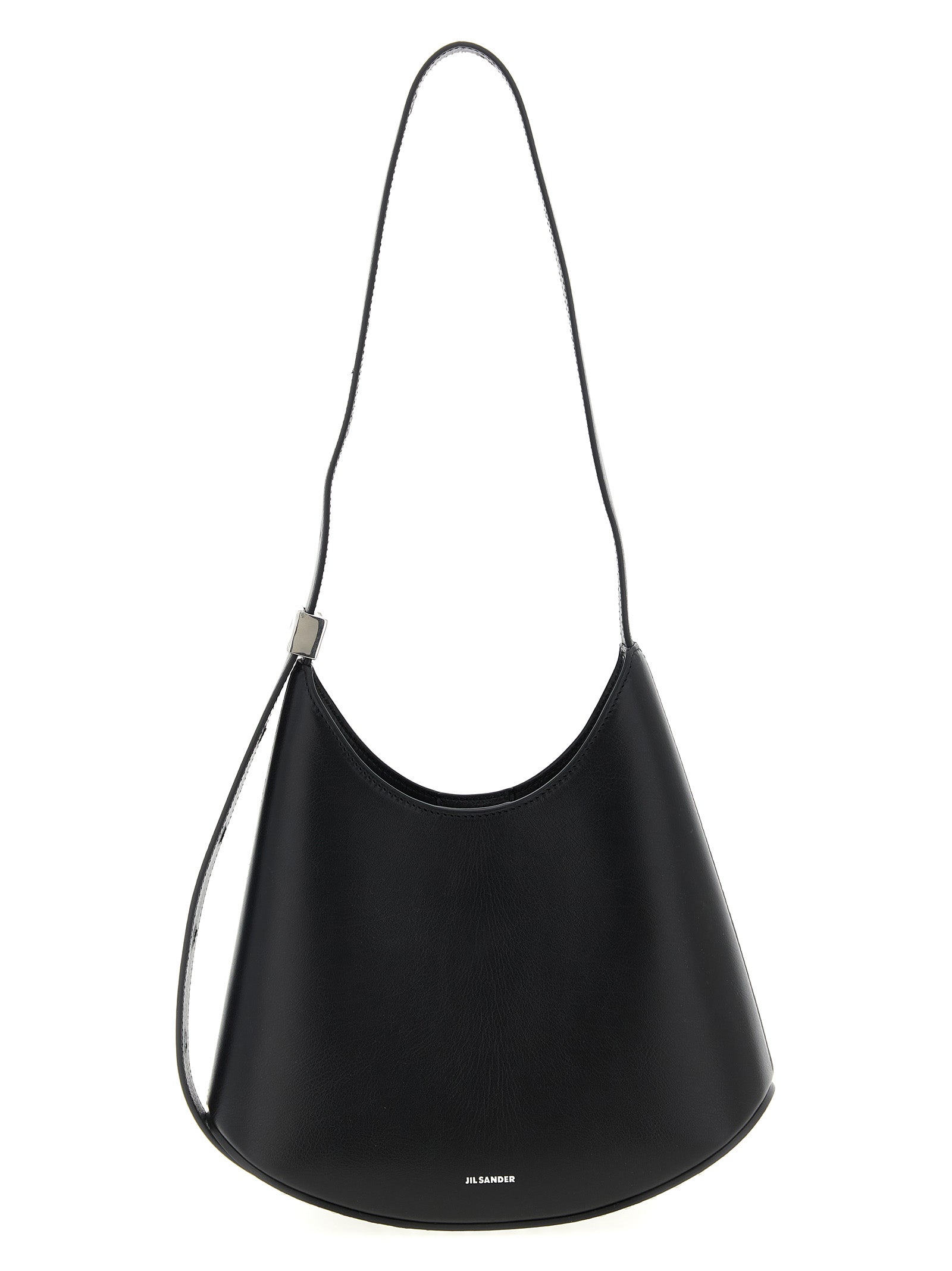 Black Bovine Leather Shoulder Bag