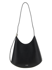 Black Bovine Leather Shoulder Bag