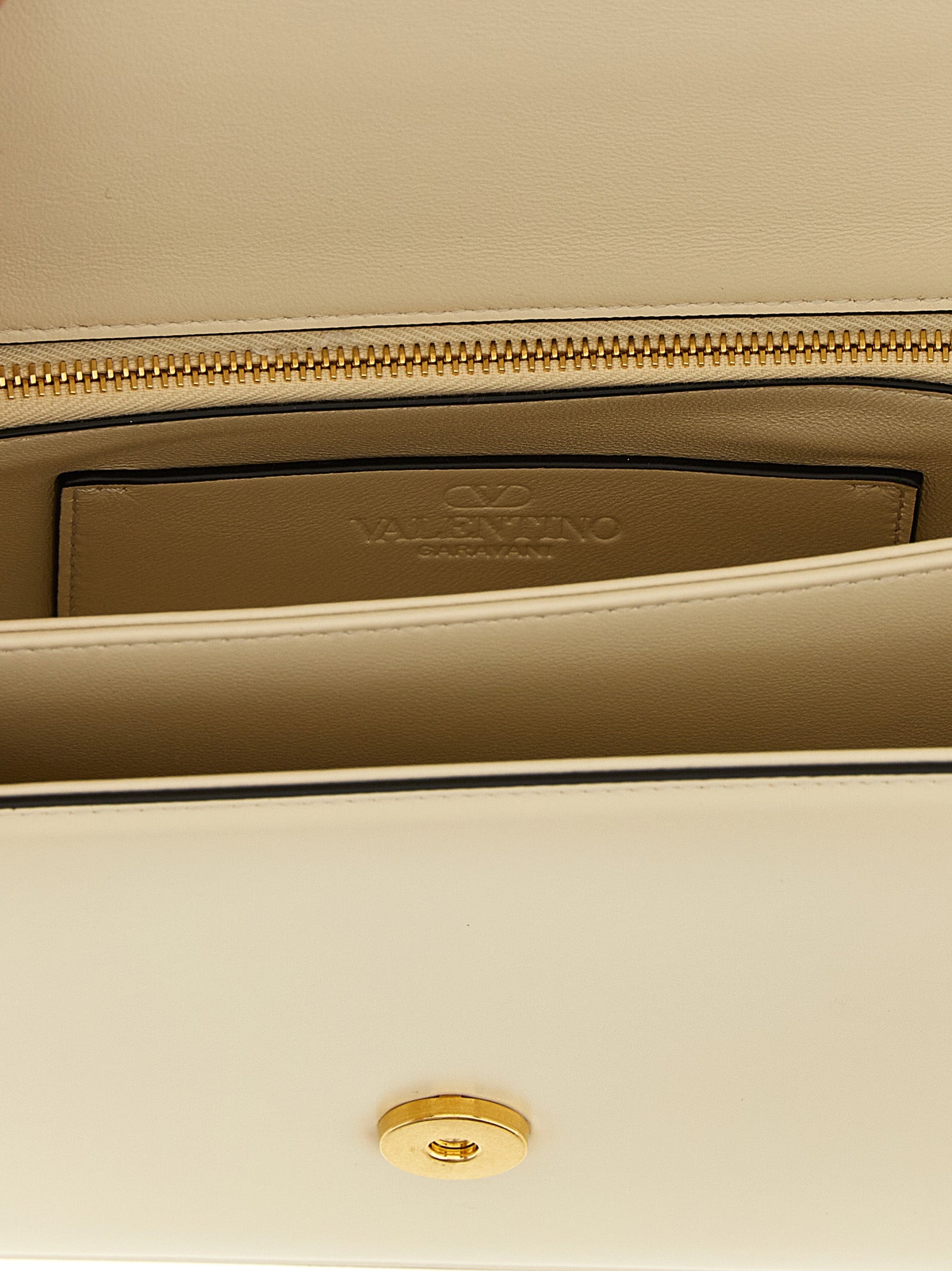 White Calfskin Shoulder Bag