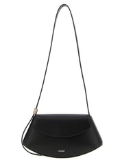 Black Bovine Leather Crossbody Bag