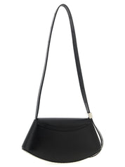 Black Bovine Leather Crossbody Bag