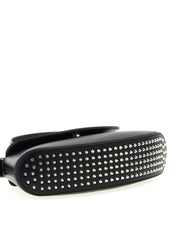 Black Bovine Leather Crossbody Bag