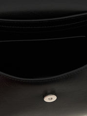 Black Bovine Leather Crossbody Bag