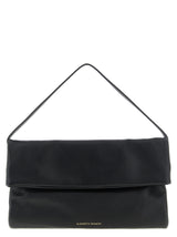 Black Calfskin Shoulder Bag