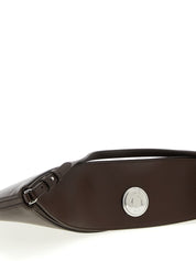 Brown Calfskin Shoulder Bag
