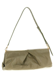 Bicolor Calfskin Clutch Bag