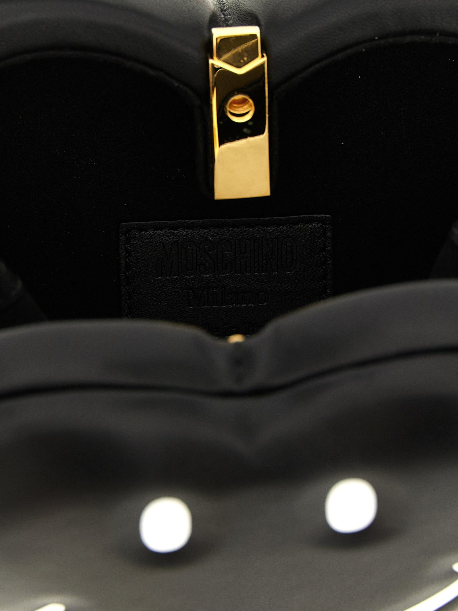 Black Polyester Handbag