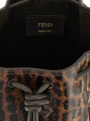 Brown Velvet Leather Handbag