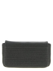Black Leather Clutch Bag