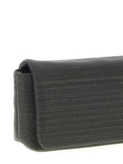 Black Leather Clutch Bag