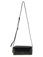 Black Calfskin Crossbody Bag