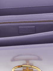 Purple Calfskin Shoulder Bag