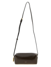 Brown Calfskin Crossbody Bag