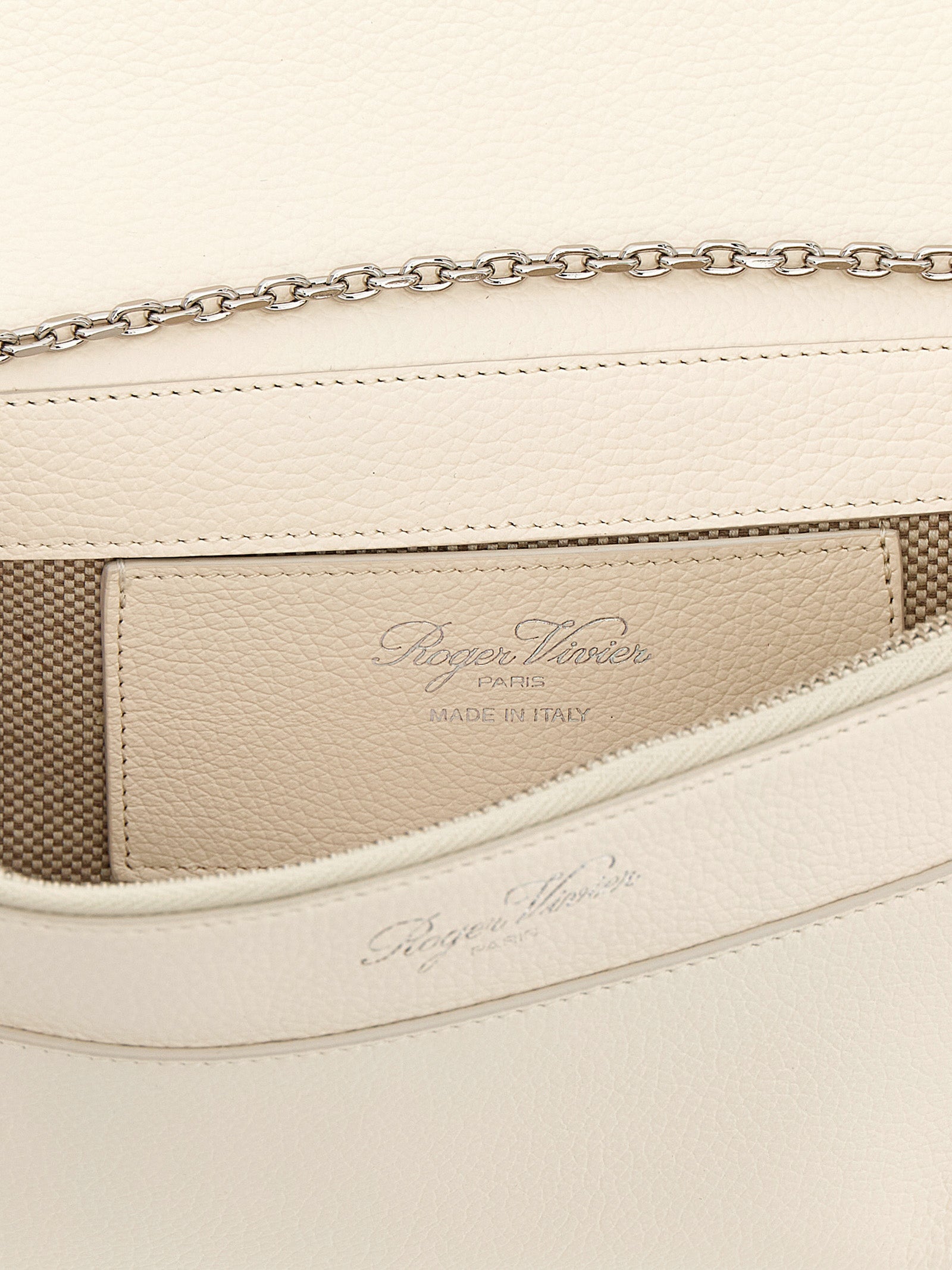 White Calfskin Clutch Bag