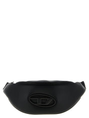 Black Polyethylene Crossbody Bag