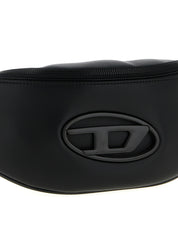 Black Polyethylene Crossbody Bag