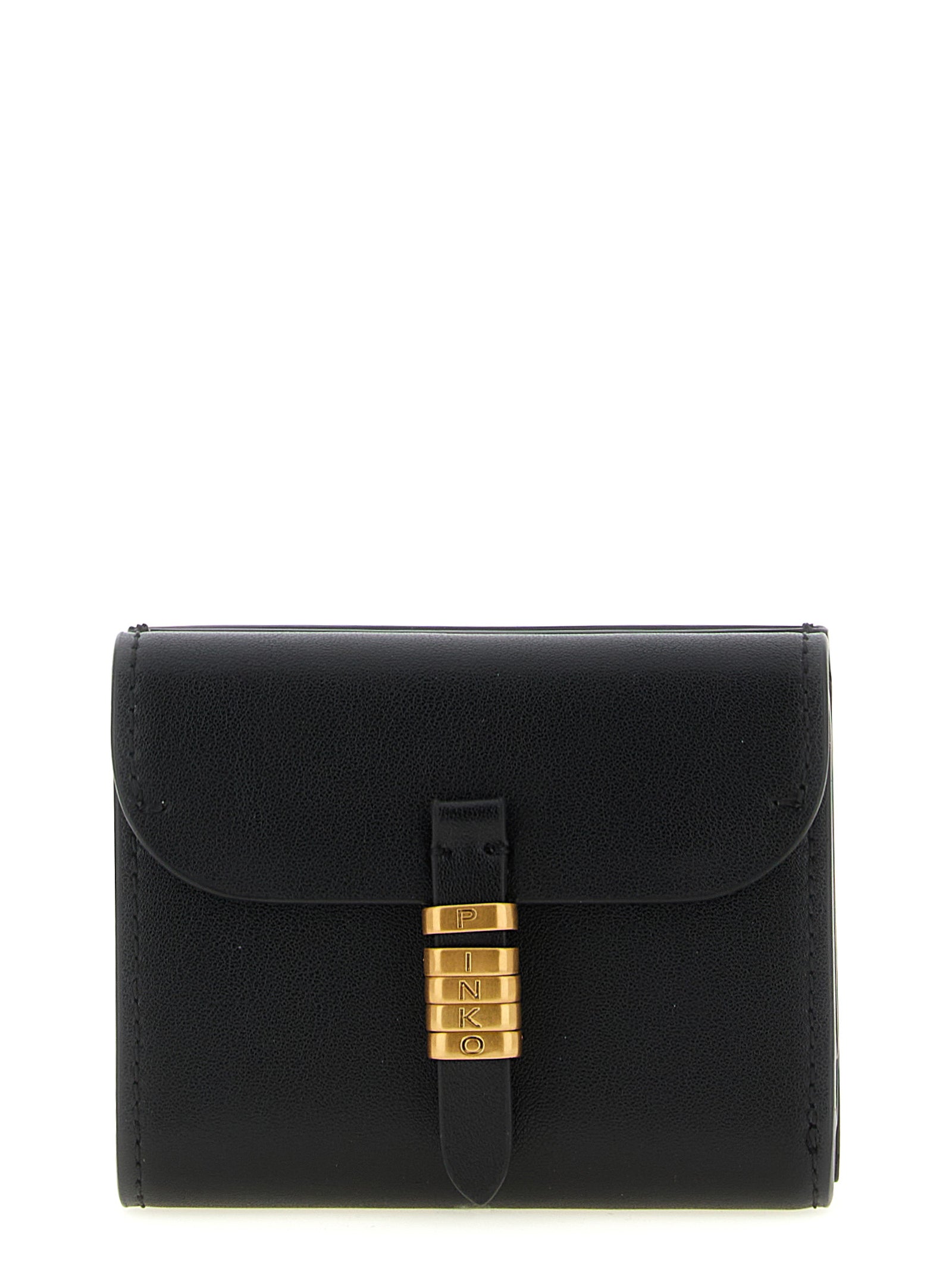 PINKO Black Cowhide Cardholder