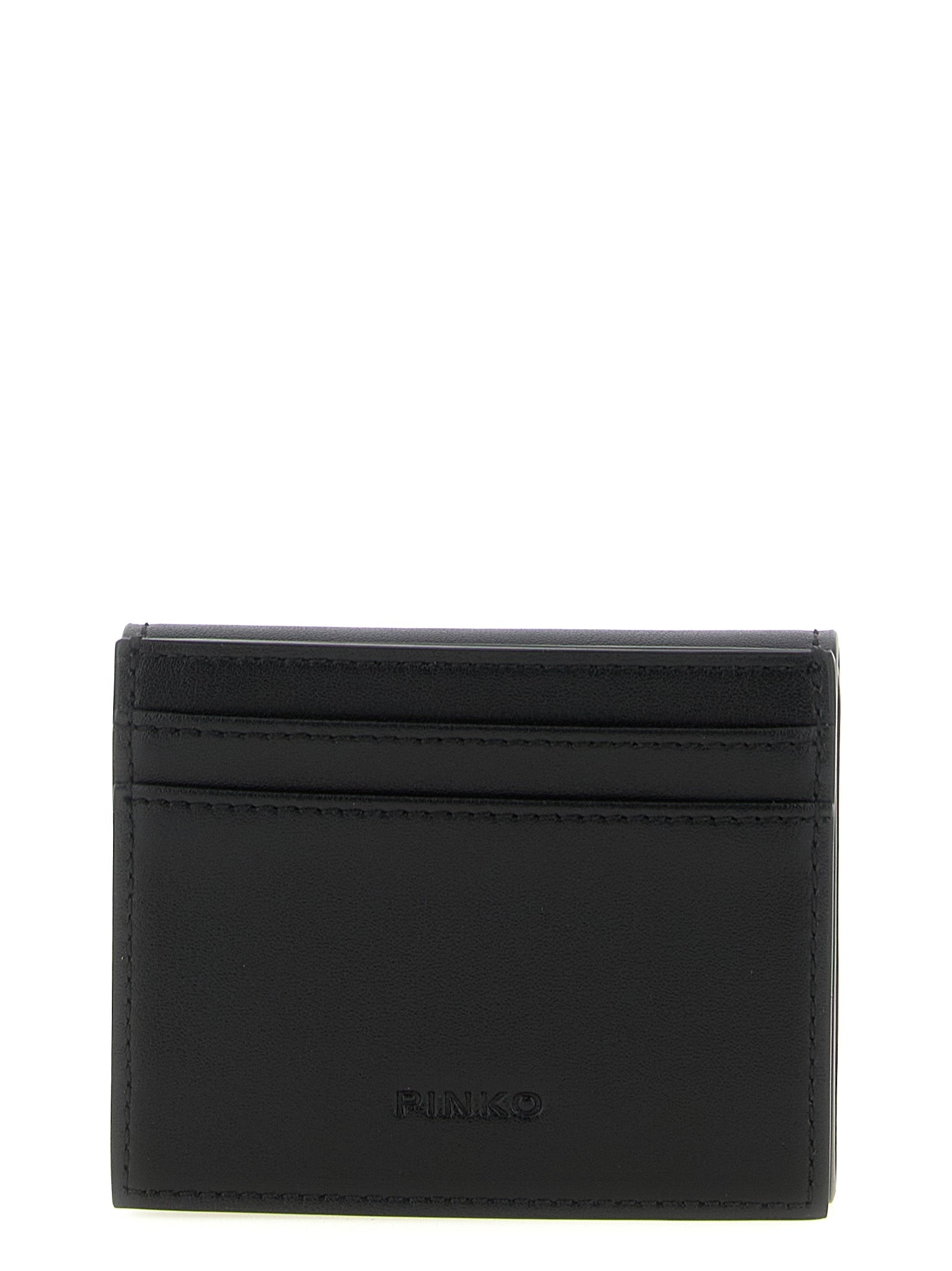 PINKO Black Cowhide Cardholder