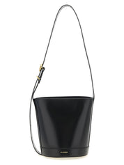 Black Calfskin Shoulder Bag