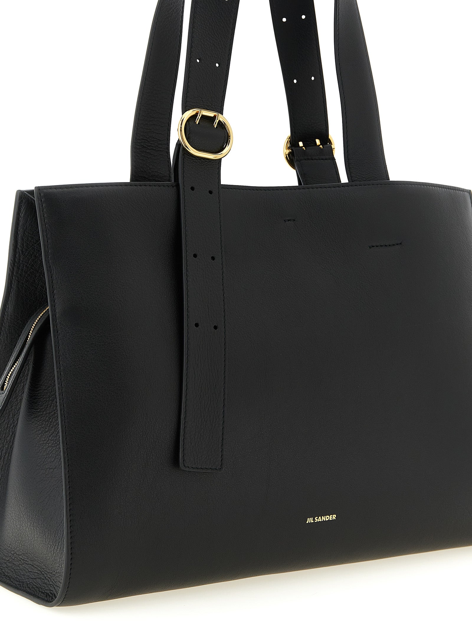 Black Calfskin Tote Bag