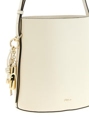 White Calfskin Shoulder Bag