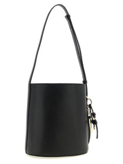 Black Calfskin Shoulder Bag