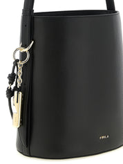 Black Calfskin Shoulder Bag