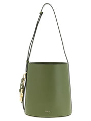 Bicolor Calfskin Shoulder Bag