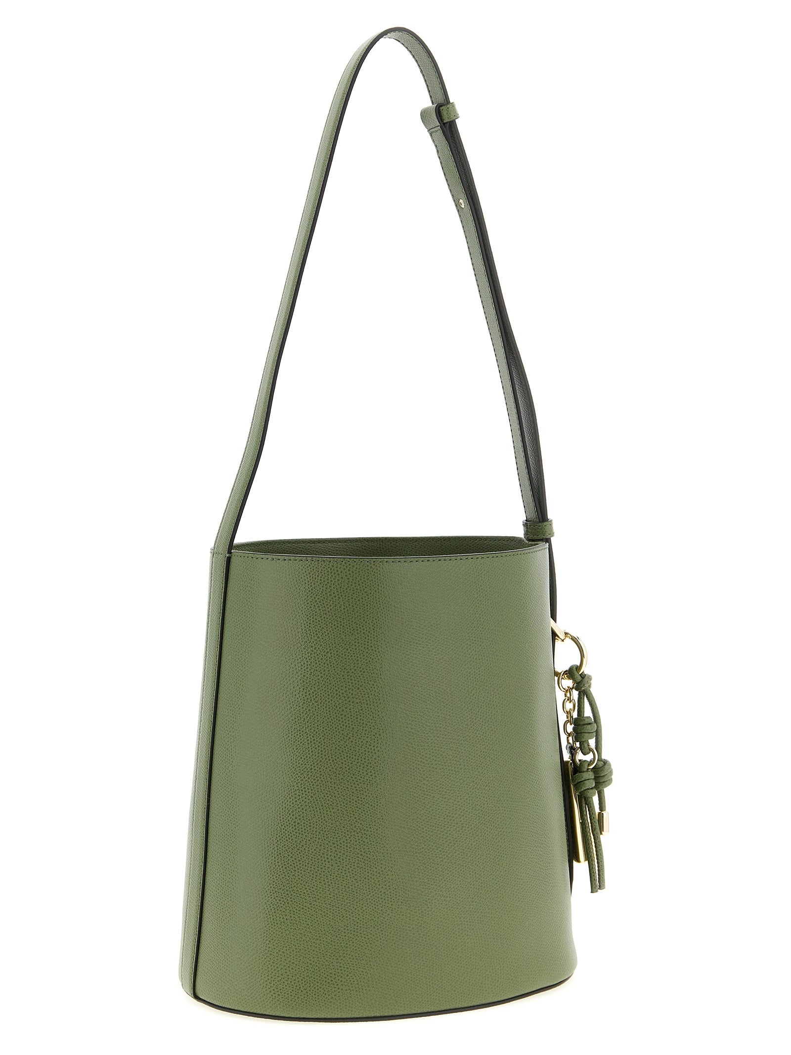 Bicolor Calfskin Shoulder Bag