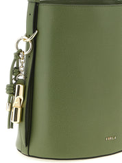 Bicolor Calfskin Shoulder Bag