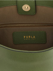 Bicolor Calfskin Shoulder Bag