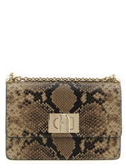 Gray Goatskin Crossbody Bag