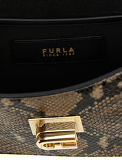 Gray Goatskin Crossbody Bag