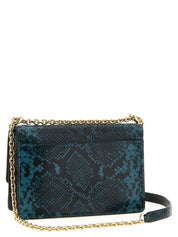 Blue Goatskin Crossbody Bag