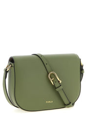 Bicolor Calfskin Crossbody Bag